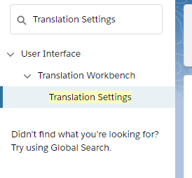 Salesforce Localization: Translation Settings