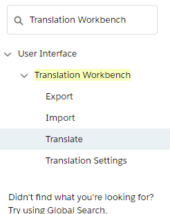Salesforce Translation Workbench: Translate node