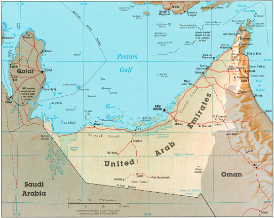 Emirates map